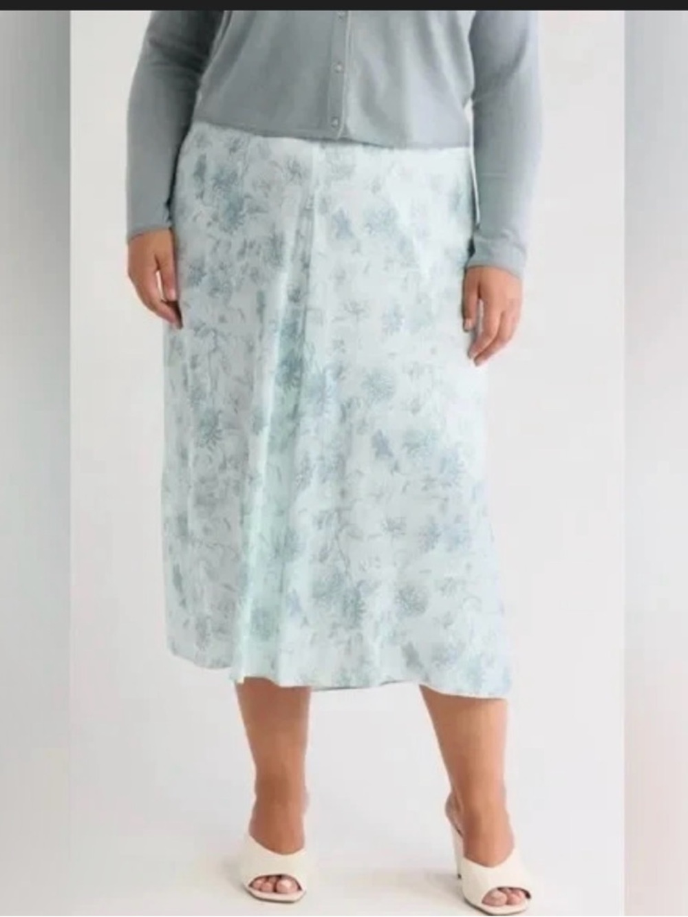 VINCE-Dahlia Satin Skirt Floral Midi Skirt - NWT - 20